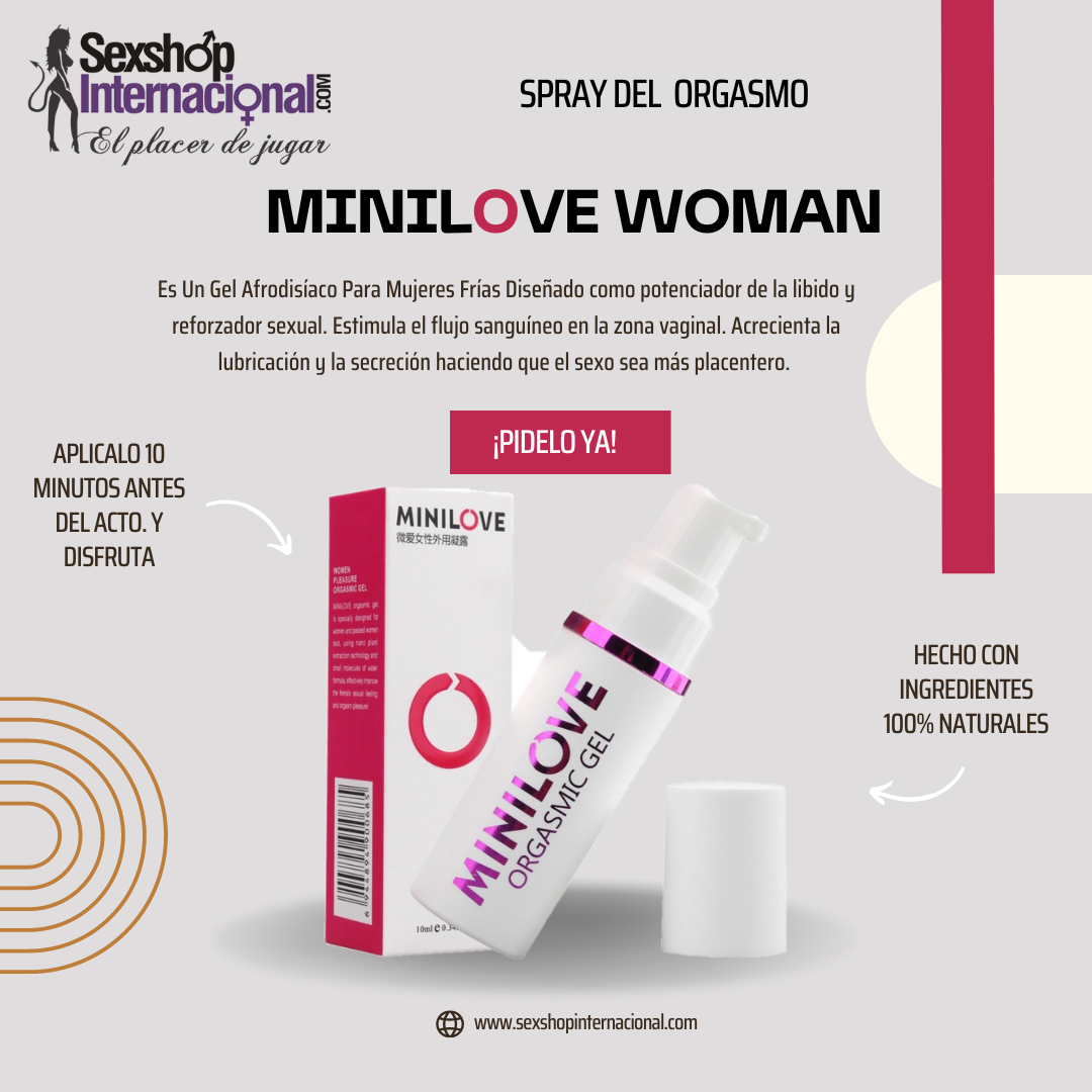 MINILOVE SPRAY DEL ORGASMO FEMENINO SEXSHOP PTE PIEDRA 931568025